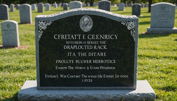 Créez un hommage unique avec une pierre tombale personnalisée